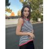 Zeagoo Womens Sleeveless Sweater Vest Crewneck Knit Loose Sweater Tank Tops Lightweight Shirts Blouses 2026(Stripe Red Black)