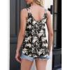 Zeagoo Women’s Soft Tank Top(Floral Pink)