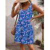 Zeagoo Womens Summer Dress 2026 Loose V Neck Sleeveless Sundresses Swimsuit Coverup with Pockets Floral Tank Dresses(Blue Floral-12)