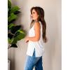 Zeagoo Womens Summer Tops Dressy Casual High Neck Sleeveless Shirts Basic Loose Fit Tank Tops Beach Vacation 2 Pack(B-white&gray)