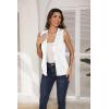 Zeagoo Womens Sweater Vest V Neck Button Down Shirts Trendy Knit Sleeveless Cardigan Top Shirt S-XXL(White)