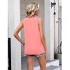 Zeagoo Womens Tank Tops 2026 Loose V Neck Spring Summer Tops Business Dressy Sleeveless Shirts(B-coral)