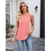 Zeagoo Womens Tank Tops 2026 Loose V Neck Spring Summer Tops Business Dressy Sleeveless Shirts(B-coral)