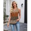 Zeagoo Womens Tank Tops 2026 Loose V Neck Spring Summer Tops Business Dressy Sleeveless Shirts(Color Block 398)