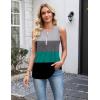 Zeagoo Womens Tank Tops 2026 Loose V Neck Spring Summer Tops Business Dressy Sleeveless Shirts(Color Block 595)