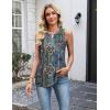 Zeagoo Womens Tank Tops 2026 Loose V Neck Spring Summer Tops Business Dressy Sleeveless Shirts(Multicolor 779)