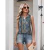Zeagoo Womens Tank Tops 2026 Loose V Neck Spring Summer Tops Business Dressy Sleeveless Shirts(Multicolor 779)