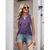 Zeagoo Womens Tank Tops 2026 Loose V Neck Spring Summer Tops Business Dressy Sleeveless Shirts(Multicolor 929)