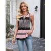 Zeagoo Womens Tank Tops 2026 Loose V Neck Spring Summer Tops Business Dressy Sleeveless Shirts(Multicolor Stripe Tz245)