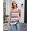 Zeagoo Womens Tank Tops 2026 Loose V Neck Spring Summer Tops Business Dressy Sleeveless Shirts(Stripes 669)