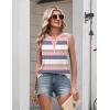 Zeagoo Womens Tank Tops 2026 Loose V Neck Spring Summer Tops Business Dressy Sleeveless Shirts(Stripes 669)