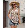 Zeagoo Womens Tank Tops 2026 Summer Flowy Peplum Casual V Neck Babydoll Sleeveless Tops S-3X(Mz453)