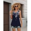 Zeagoo Womens Tank Tops 2026 Summer Flowy Peplum Casual V Neck Babydoll Sleeveless Tops S-3X(Sf103)