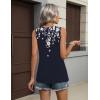 Zeagoo Womens Tank Tops 2026 Summer Flowy Peplum Casual V Neck Babydoll Sleeveless Tops S-3X(Sf103)