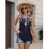 Zeagoo Womens Tank Tops 2026 Summer Flowy Peplum Casual V Neck Babydoll Sleeveless Tops S-3X(Sf103)
