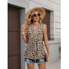 Zeagoo Womens Tank Tops 2026 Summer Flowy Peplum Casual V Neck Babydoll Sleeveless Tops S-3X(Sf154)