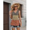 Zeagoo Womens Tank Tops 2026 Summer Flowy Peplum Casual V Neck Babydoll Sleeveless Tops S-3X(Xh553)