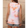 Zeagoo Women’s Tank Tops Loose Fit Casual V Neck Boho Summer Pleated Sleeveless Shirts Basic Trendy Outfits Clothes(Multicolor)