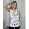 Zeagoo Womens Tank Tops Pleated V Neck Business Casual Sleeveless Shirts Trendy Dressy Textured Summer Work Blouse(Bf290 Floral)