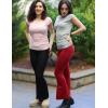 Zeagoo Womens Tank Tops Ribbed Knit Crew Neck Shirts Cap Sleeve Slim Fitted Ruched Basic Tees(B-gray)