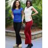 Zeagoo Womens Tank Tops Ribbed Knit Crew Neck Shirts Cap Sleeve Slim Fitted Ruched Basic Tees(B-royal Blue)