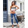 Zeagoo Womens Tank Tops Summer Sleeveless Loose Fit Square Neck Pleated Shirts Banded Basic Casual Trendy Clothes(F-colorblock)