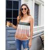 Zeagoo Womens Tank Tops Summer Sleeveless Loose Fit Square Neck Pleated Shirts Banded Basic Casual Trendy Clothes(F-colorblock)