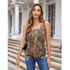 Zeagoo Womens Tank Tops Summer Sleeveless Loose Fit Square Neck Pleated Shirts Banded Basic Casual Trendy Clothes(Pattern 721)