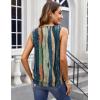 Zeagoo Womens Tank Tops Summer Sleeveless Loose Fit Square Neck Pleated Shirts Banded Basic Casual Trendy Clothes(Pattern Cx289)