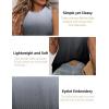 Zeagoo Womens Tops 2026 Sleeveless Crew Neck Casual Summer Shirts Ombre Grey Large