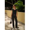 Zeagoo Womens Tops Cute Loose Tank Tops Trendy Casual Dressy Shirts V Neck Cap Sleeve Tops Summer Outfits(Black)