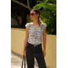 Zeagoo Womens Tops Cute Loose Tank Tops Trendy Casual Dressy Shirts V Neck Cap Sleeve Tops Summer Outfits(Colorful Floral)