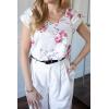 Zeagoo Womens Tops Cute Loose Tank Tops Trendy Casual Dressy Shirts V Neck Cap Sleeve Tops Summer Outfits(Floral Red)