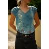 Zeagoo Womens Tops Cute Loose Tank Tops Trendy Casual Dressy Shirts V Neck Cap Sleeve Tops Summer Outfits(Mz839)