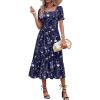 Navy Blue-printed
