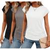 3pcs O-black  White  Light Gray
