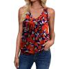 Navy Black Red Flower
