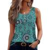 Zeagoo Womens Tank Tops Summer Sleeveless Tops Loose Button Henley Shirts Crew Neck Dress Casual 2026 Clothes(A Mz858)