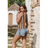 Zeagoo Ruched Tank Tops Summer V Neck Slim Fit Side Drawstring Casual Dressy Sleeveless Shirts