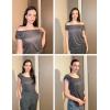 Zeagoo Women Summer Tops Cute Square Neck Tank Tops Loose Dressy Casual Shirts Cap Sleeve Tunic Tops(Grey)