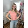 Zeagoo Women Summer Tops Cute Square Neck Tank Tops Loose Dressy Casual Shirts Cap Sleeve Tunic Tops(Pink)