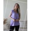 Zeagoo Women Summer Tops Cute Square Neck Tank Tops Loose Dressy Casual Shirts Cap Sleeve Tunic Tops(Purple)