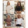 Zeagoo Women Tops 3 Pack 3/4 Sleeve Crewneck Cute Basics Tees Casual Fashion Spring Summer T Shirts Business Work Tee Top(Black-white-coffee)