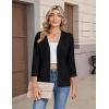 Zeagoo Women’s 3/4 Sleeve Open Front Cropped Knit Cardigan Sweater Casual Bolero Shrugs for Dresses Summer Outfits(Black)
