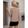 Zeagoo Women’s 3/4 Sleeve Open Front Cropped Knit Cardigan Sweater Casual Bolero Shrugs for Dresses Summer Outfits(Brown)