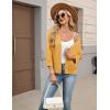 Zeagoo Women’s 3/4 Sleeve Open Front Cropped Knit Cardigan Sweater Casual Bolero Shrugs for Dresses Summer Outfits(Yellow)