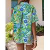 Zeagoo Womens Hawaiian Button Down Shirts Short Sleeve Casual Floral Tropical Shirt Summer Beach Shirt Cool Button Up Tops(Paisley Cashew Green)