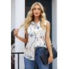 Zeagoo Women’s Sleeveless Button Down Shirts Blouses Casual Loose V Neck Tank Tops for Work S-XXL(Bf290)
