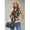 Zeagoo Women’s Sleeveless Button Down Shirts Blouses Casual Loose V Neck Tank Tops for Work S-XXL(Cx312)