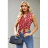 Zeagoo Women’s Sleeveless Button Down Shirts Blouses Casual Loose V Neck Tank Tops for Work S-XXL(Jh590)